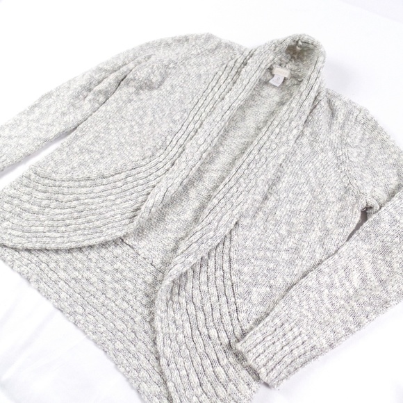 Chicos Metallic Open Front Cardigan 0/S - Picture 2 of 6